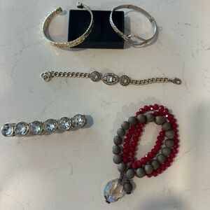 Gold tone bracelet lot!